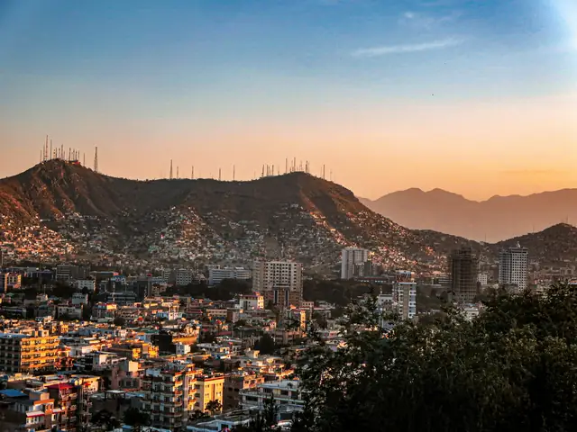 Kabul at sunset