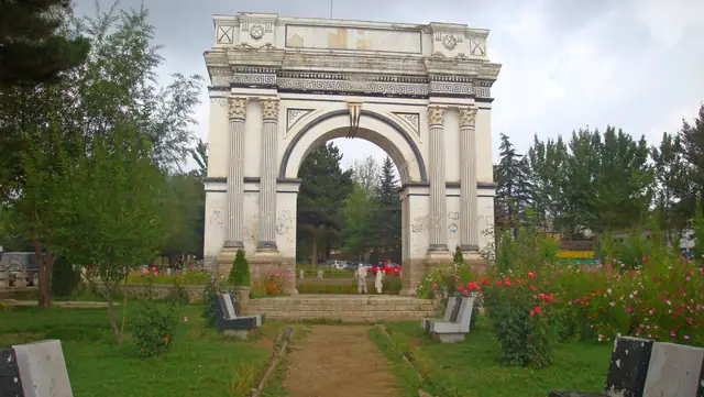 The triumphal arch in Paghman